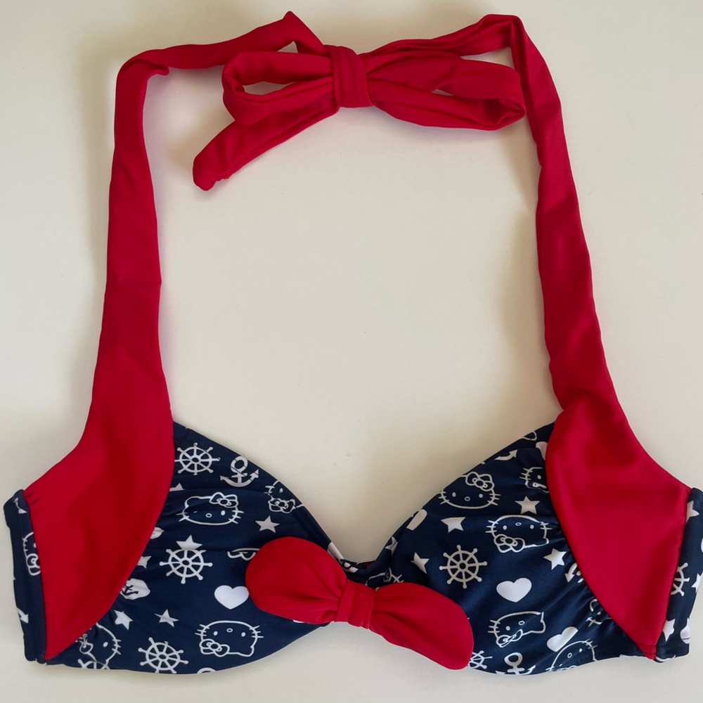 Sanrio Hello Kitty sailor style bikini top large